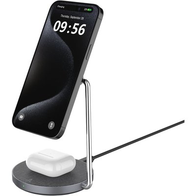 Chargeur stand compatible Qi2/MagSafe 2 en 1 15W ADEQWAT