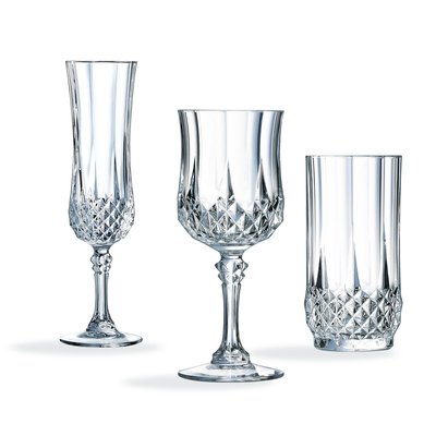 Ensemble 18 pièces, verres à pied et gobelets Longchamp - Cristal d'Arques CRISTAL D ARQUES