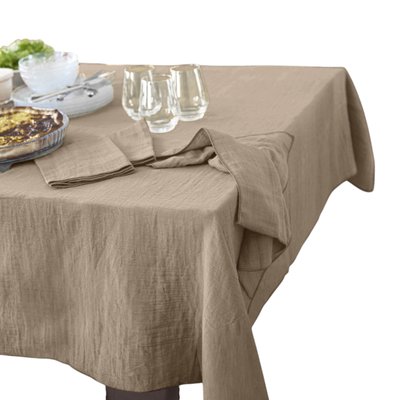 Nappe rectangle gaze de coton Gaia EDEN