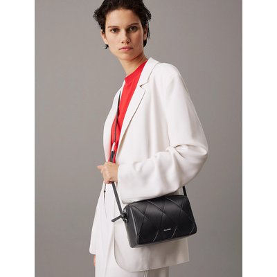 Sac caméra à bandoulière, aspect tissé croisé CALVIN KLEIN