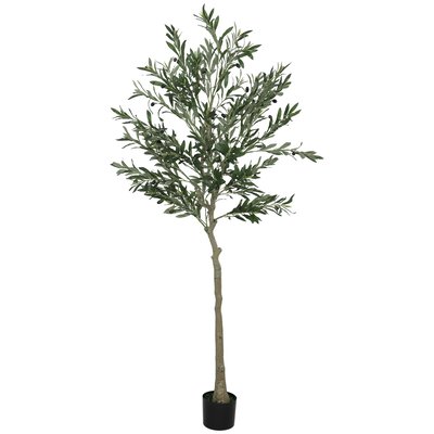Olivier artificiel H.180 cm grand réalisme 900 feuilles 40 olives lichen pot inclus HOMCOM