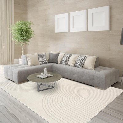 Tapis rond DEMILU Tapis doux en relief UN AMOUR DE TAPIS