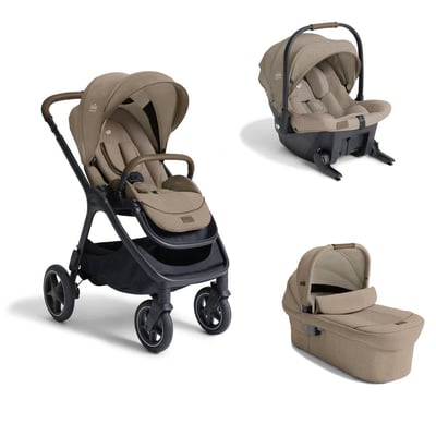 Poussette trio Finiti Signature Sandstone + siège auto Sprint Sandstone + nacelle Ramble XL Sandstone JOIE