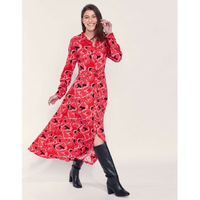Robe chemise longue imprimée ALI LA FIANCÉE