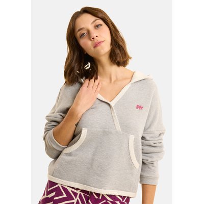 Sweat à capuche col cache-cœur ICODE