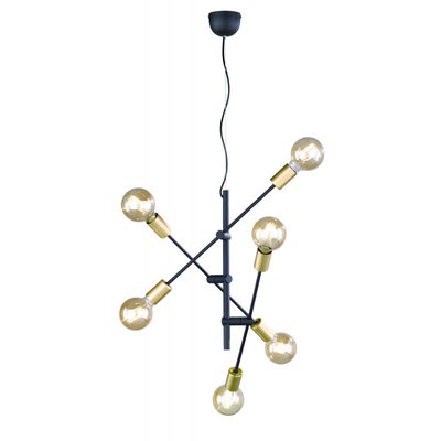 Suspension Cross six lampes TRIO