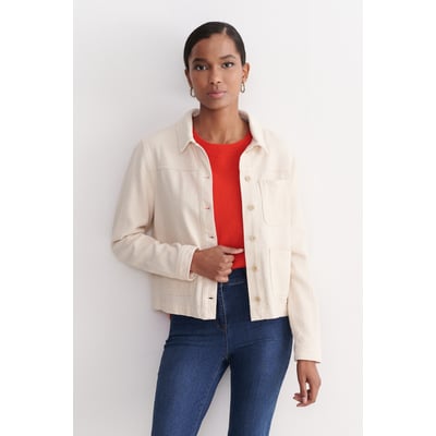 Veste courte droite col chemise MINATAB CAROLL