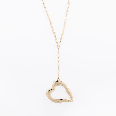 Collier Y cœur irrégulier - Collection Recyclée BALABOOSTE