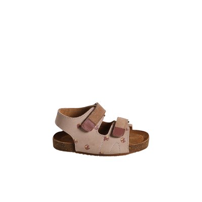 Sandales scratchées en cuir VERTBAUDET