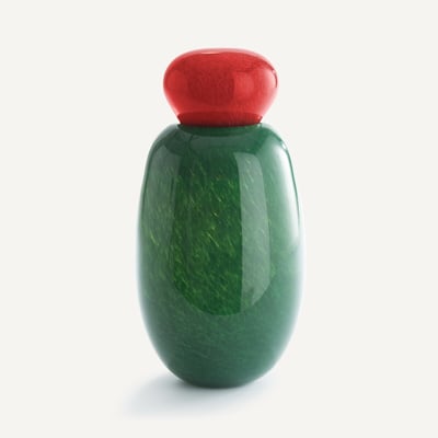 Flesvaas van geblazen glas, H30,5 cm, Stine AM.PM