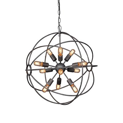 Lustre métal gris Spoutnik D70cm SIGNATURE