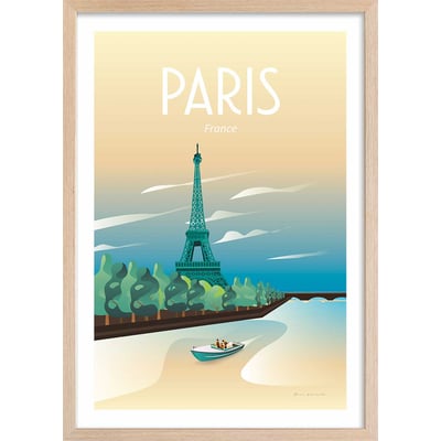 Affiche ville voyage à Paris HEXOA