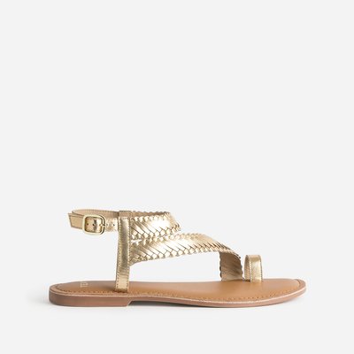 Sandales Plates NAKYA TEXTO