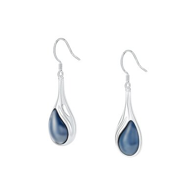 Boucles d'oreilles en argent 925 et céramique CLEOR