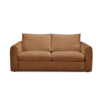 Canapé lit 3 places en velours côtelé couchage 140x190 cm, ARCHI BOBOCHIC