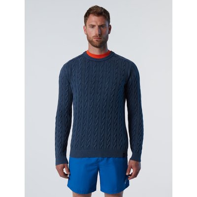 Pull-over en maille torsadée effet délavé NORTH SAILS