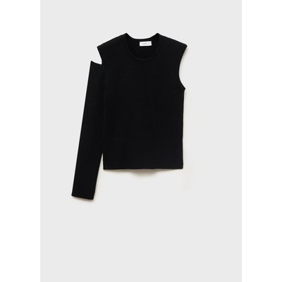 T-shirt asymétrique à découpe MANGO TEEN