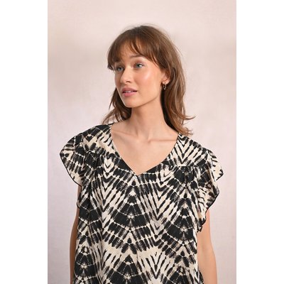 Blouse imprimée manches courtes col V MOLLY BRACKEN