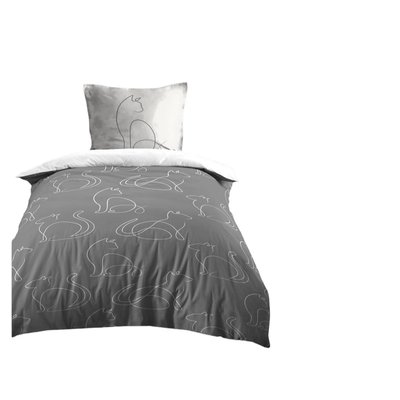Housse de couette + taies Berlioz le chat EDEN