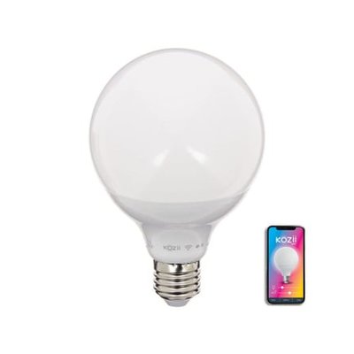 Ampoule Connectée Kozii Smd E27 1521 Lumens G95, Éclairage Blancs + Couleurs XANLITE