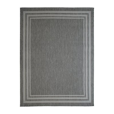 Tapis extérieur intérieur  aspect jute motif cadre   TERRAIN CADRE THE DECO FACTORY