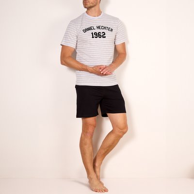 Pyjashort homme COLLEGE noir HECHTER STUDIO