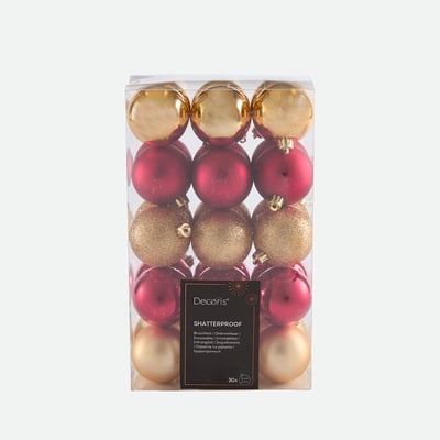 Coffret de 30 boules de Noël, CASPAR LA REDOUTE INTERIEURS