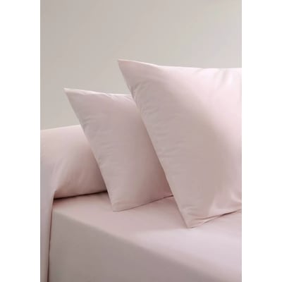 Deux taies d'oreiller percale de coton 200 fils 50 x 75 cm MANGO HOME