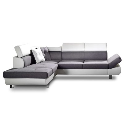 Canapé d'Angle Convertible en Tissu 5 places - LISBONA LISA DESIGN
