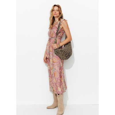 Robe longue viscose & soie PROMOD