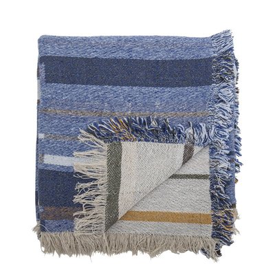 Plaid coton recyclé  Toscana BLOOMINGVILLE