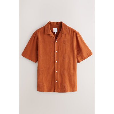 Chemise manches courtes avec soleil brodé NEXT