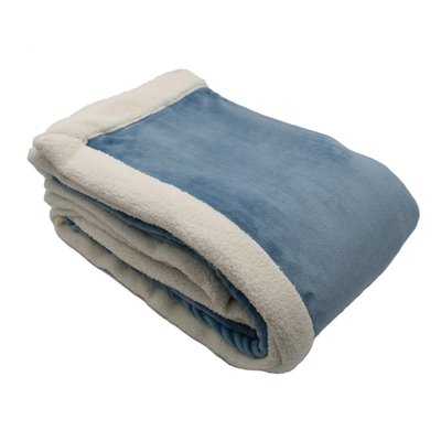 Plaid en microvelours doublé sherpa TOISON D OR