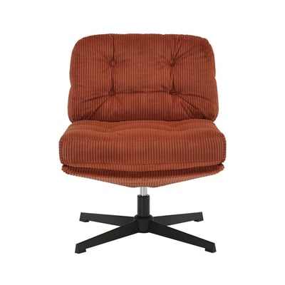Fauteuil pivotant velours côtelé ZAGO