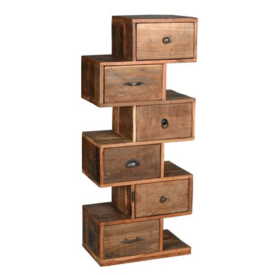 Commode zig zag en bois recyclé et métal AUBRY GASPARD