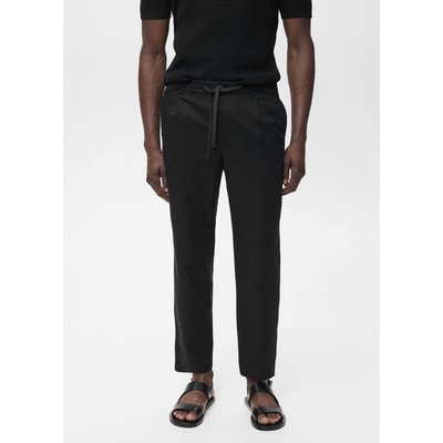 Pantalon slim fit lin cordon MANGO MAN