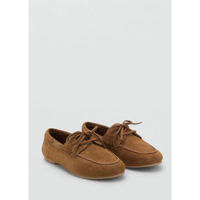 Chaussures bateau cuir suède MANGO KIDS