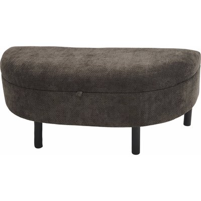 Banc repose pieds chenille  confort pour salon élégant RECOLLECTION