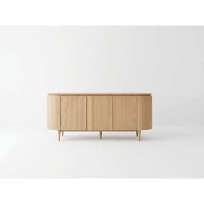 Buffet bas en placage 5 portes 180 cm, SORMIOU BOBOCHIC