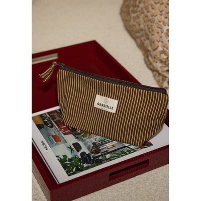 Trousse de beauté en coton, RAYURES GABRIELLE PARIS