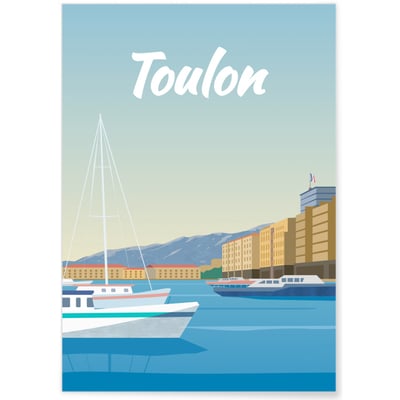 Affiche ville Toulon L'AFFICHERIE