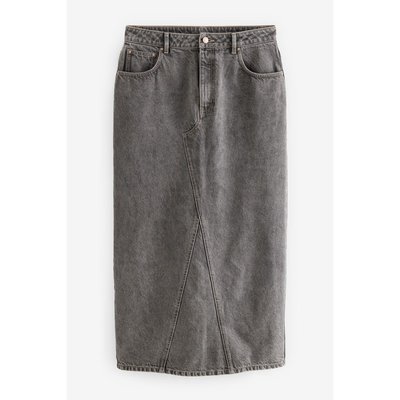 Jupe longue en denim coupe sablier NEXT