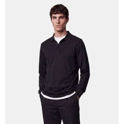 Pull polo teripol en laine mérinos GALERIES LAFAYETTE