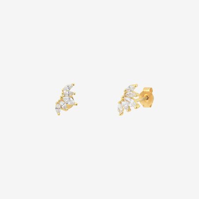 Paire de boucles d'oreilles doré à l'or fin DIANE CAROLINE NAJMAN