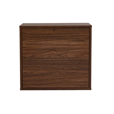 Rangement mural finition blanche et bois clair chêne L55 cm FLEXO MILIBOO