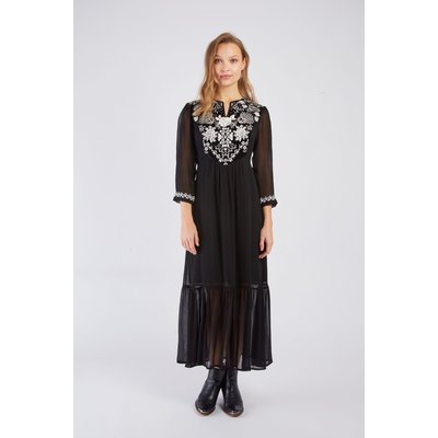 Robe longue brodée ELISANE DERHY