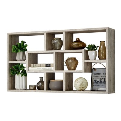 Etagère Murale Rectangulaire 8 Niches L85 cm - Lasse CALICOSY
