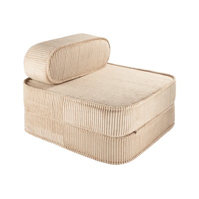 Pouf Fauteuil Pliant Velours côtelé WIGIWAMA