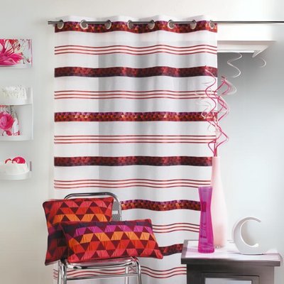 Voilage Jacquard en étamine géométrique HOME MAISON