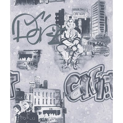 Papier peint "Graff'itis" HOME MAISON